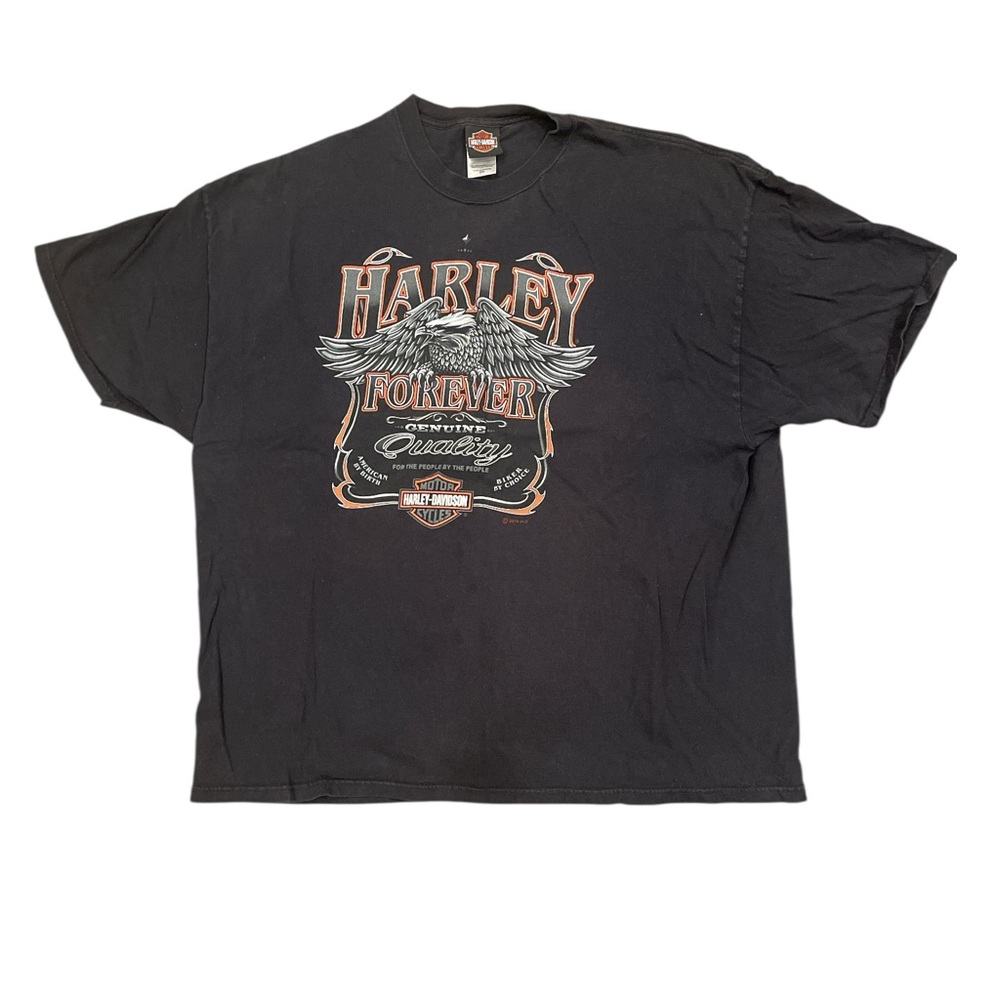 Harley-Davidson 2010 Las Vegas Eagle Graphic Tee 3XL USA Biker Y2K